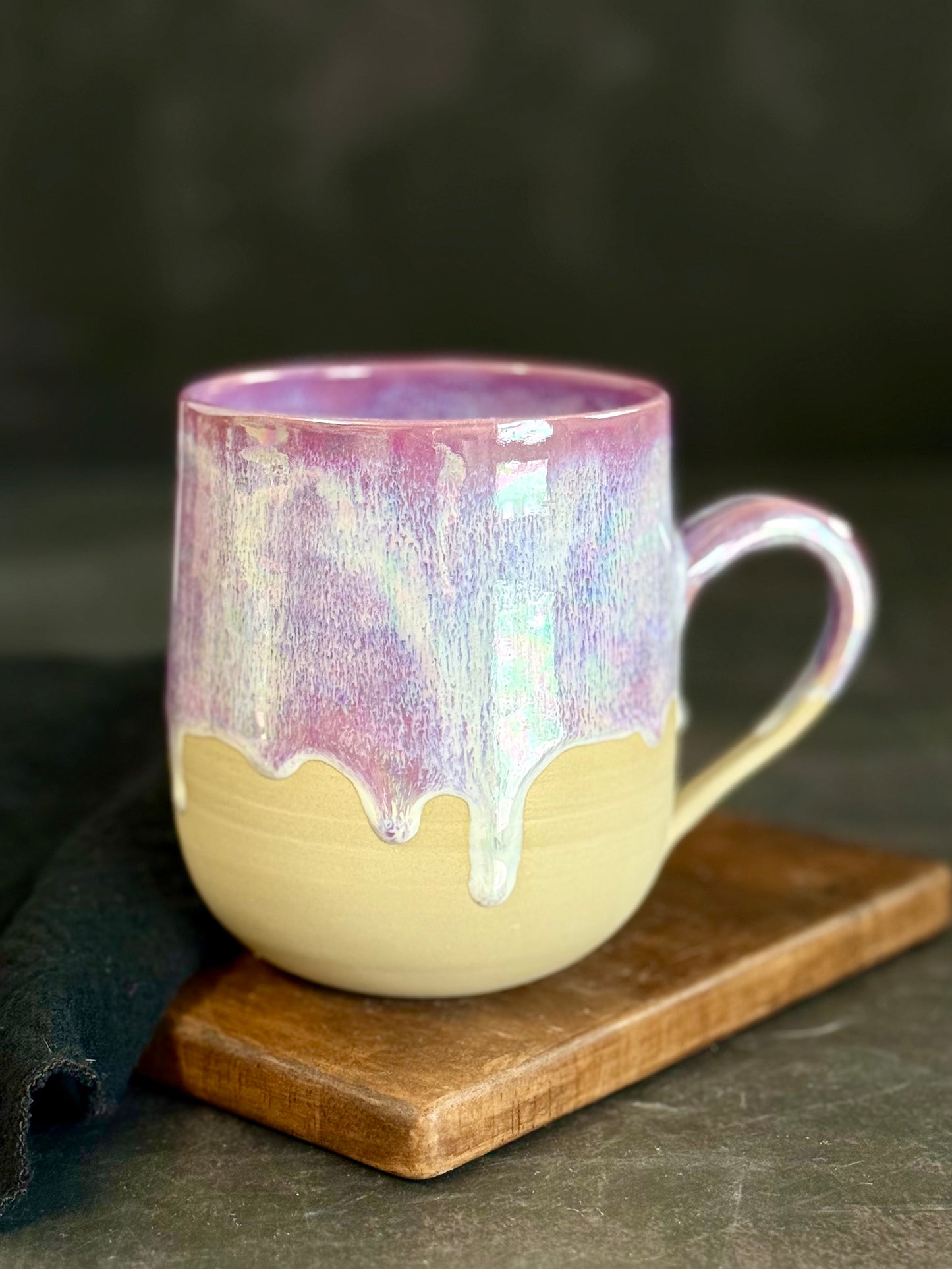XXL Tasse in "Lila Regenbogen" mit iriserenden Effekt, 550ml, #246