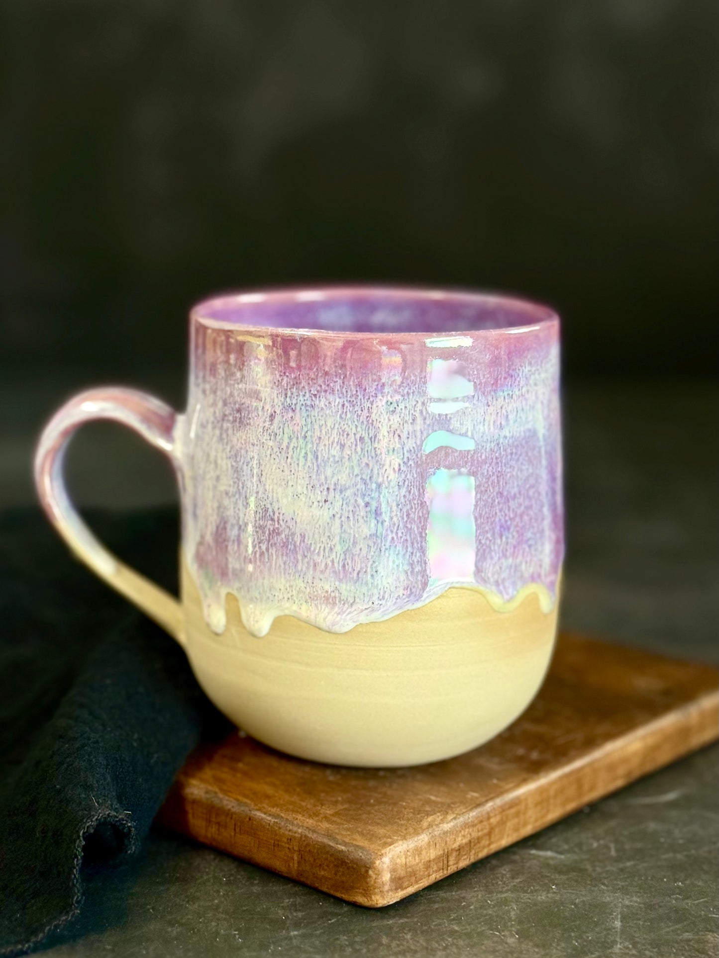 XXL Tasse in "Lila Regenbogen" mit iriserenden Effekt, 550ml, #246