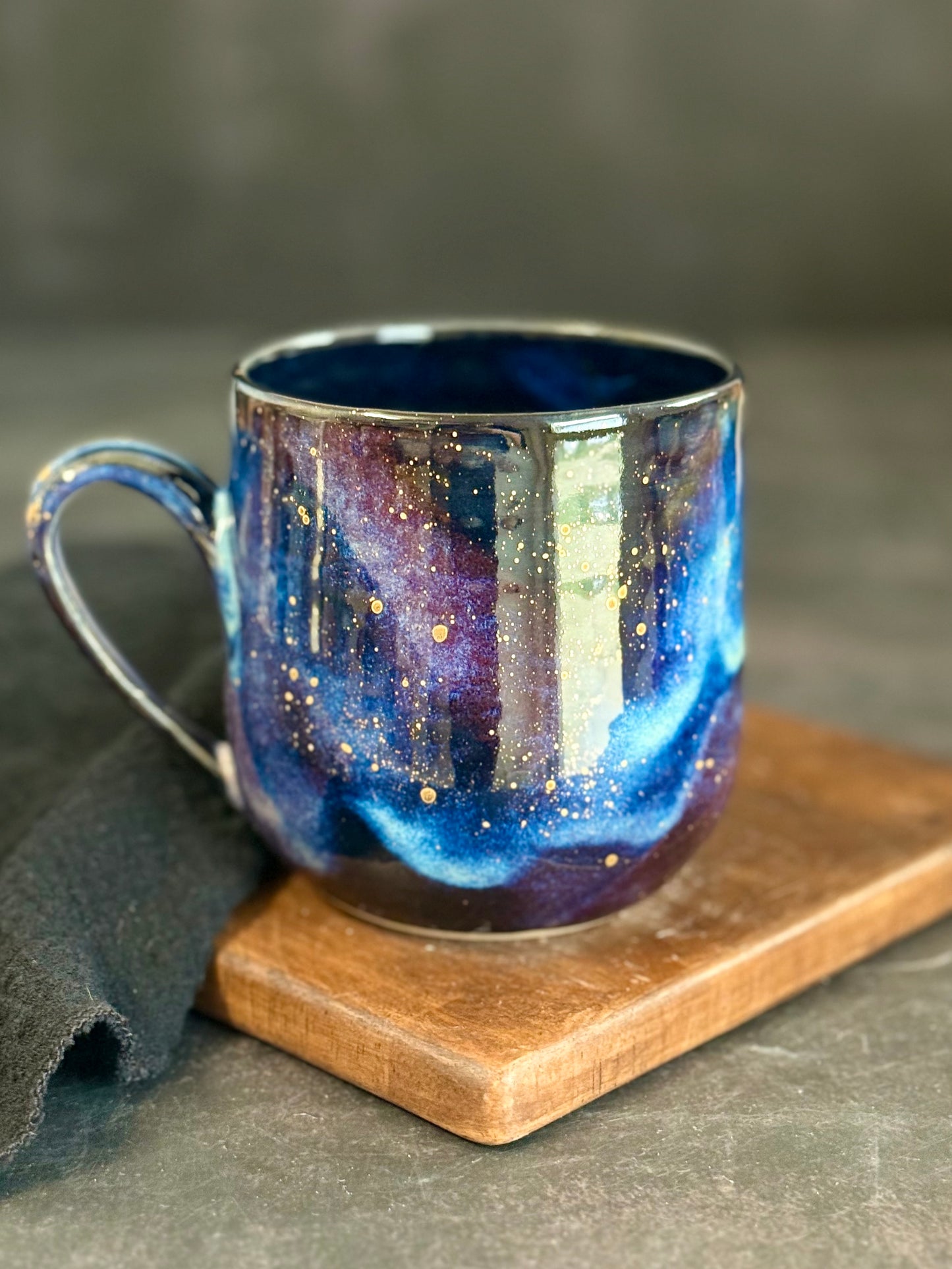 Tasse Galaxy mit Echtgold. 450ml, #255