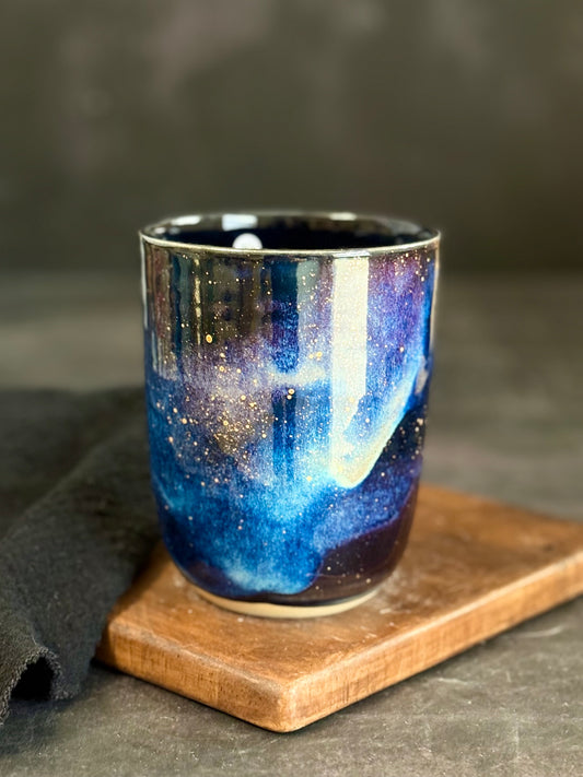 Lattebecher Galaxy mit Echtgold, 340ml, #256