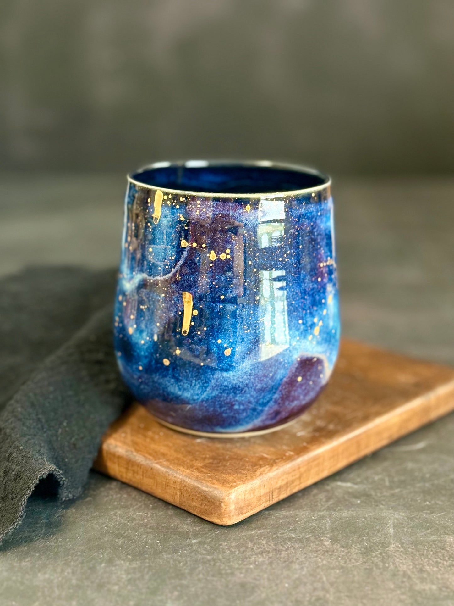 Becher Galaxy mit Echtgold, 400ml, #257