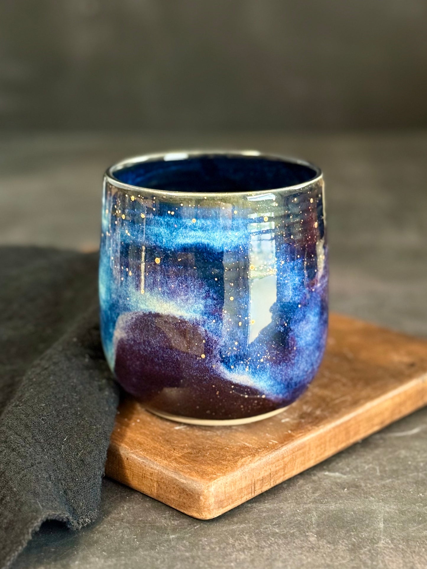 Becher Galaxy mit Echtgold, 380ml, #258
