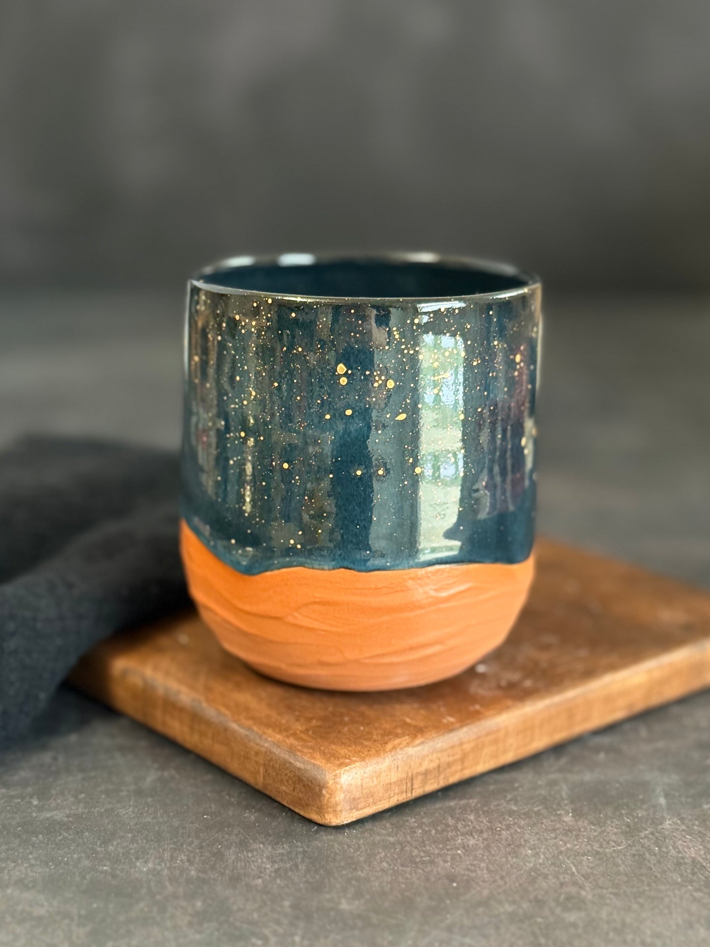Wüsten-Becher in "Stardust" mit Echtgold, 420ml, #263