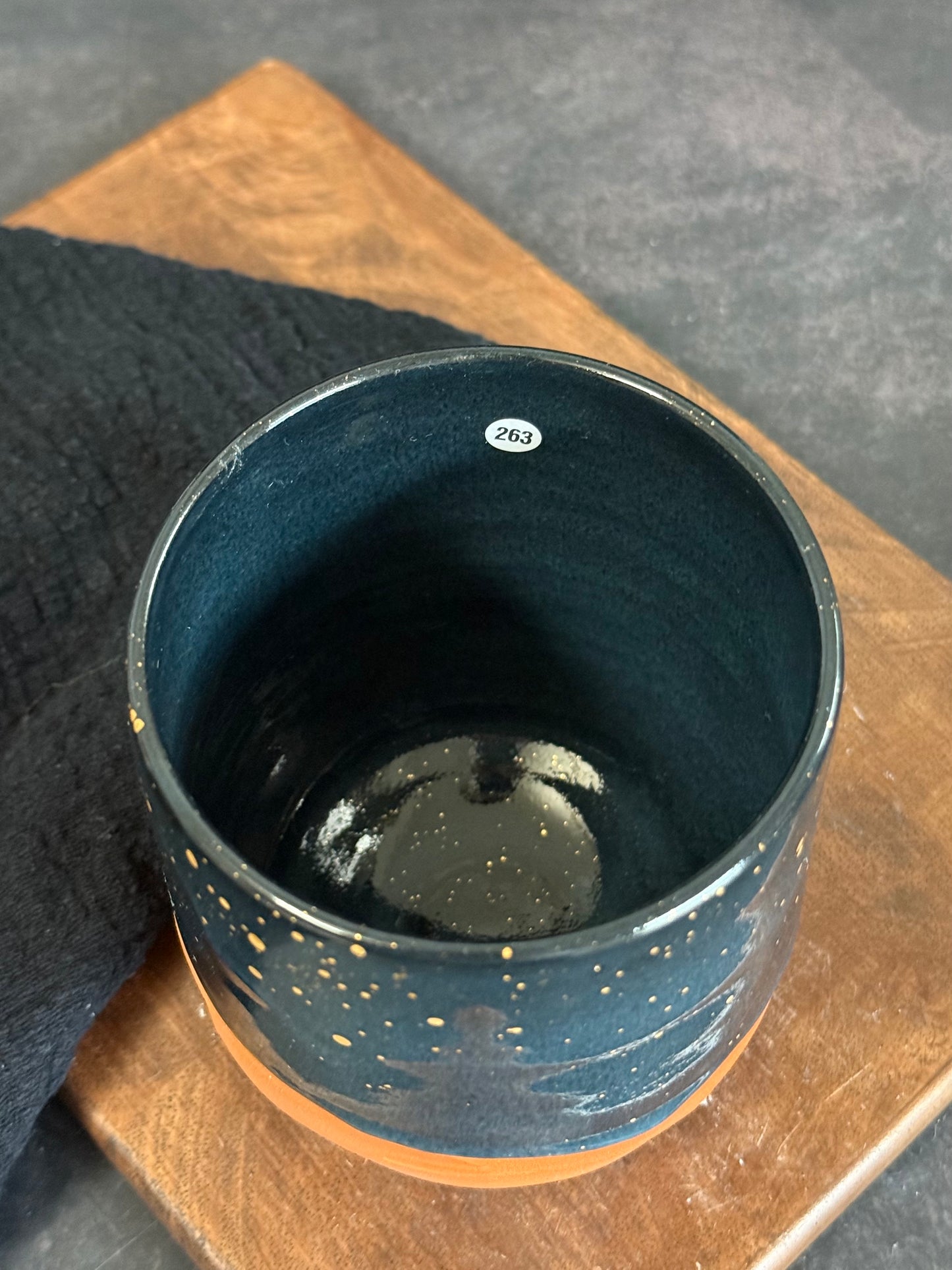 Wüsten-Becher in "Stardust" mit Echtgold, 420ml, #263