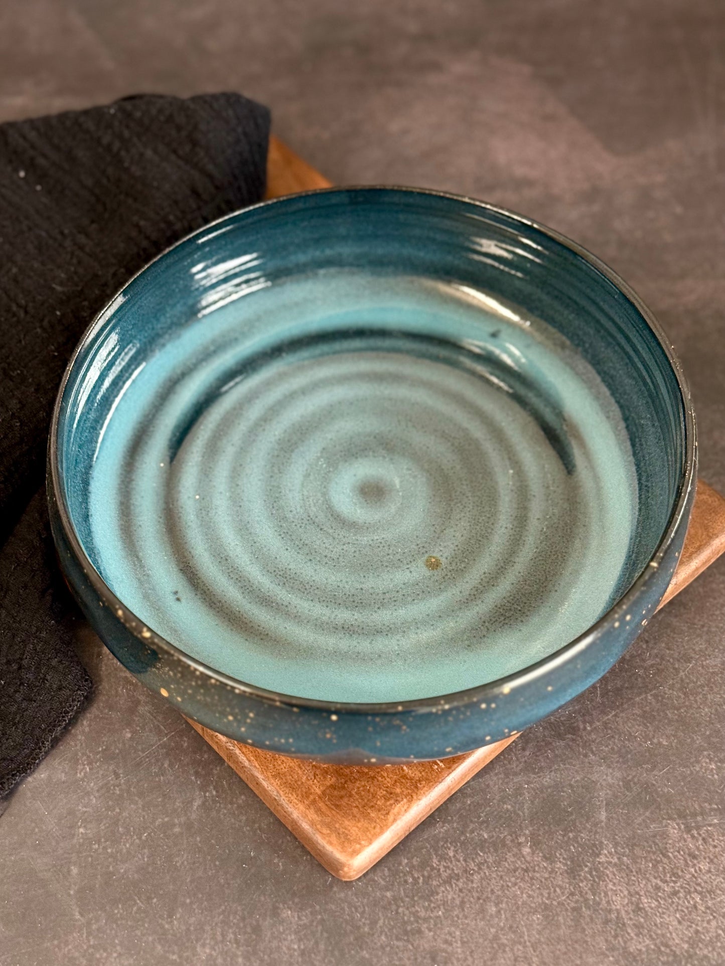 Pastabowl in "Stardust" mit Echtgold, 19cm